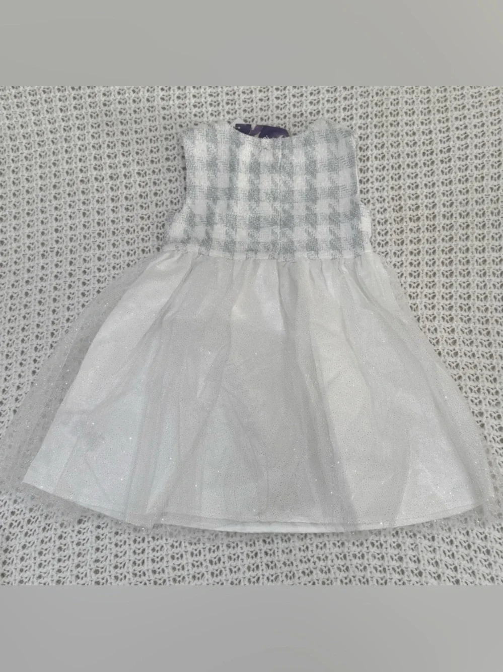 Blueberi Boulevard Little & Big Kid Girls Plaid 2-pc. Dress Set in white size 7